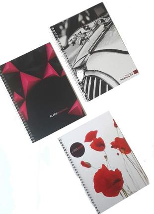 Блокнот а5 верх.пр., 50 листов, 20*15см, 3 вида, бсв-50