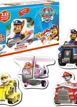 Набор магнитов magdum, детские пазлы, командная работа, 6 героев, ml4034-32