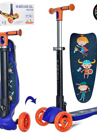 Самокат детский трехколесный maxi, сталь/пластик, синий, jr3-060-35-bl