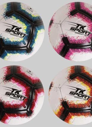 Мяч футбольный 4 вида, вес 400-420 грамм, материал tpe, баллон резиновый размер №5, c50474
