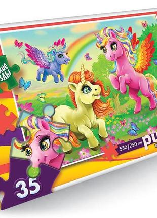Пазлы мягкие единороги 35 эл., серия 10, вид 16, s35-10-13