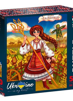 Пазлы puzzle russian girl with the trident, 500 эл., vladi toys, украина, dt500-08