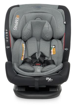 Автокресло memphis gray black 0-12 лет, me1093grayblack