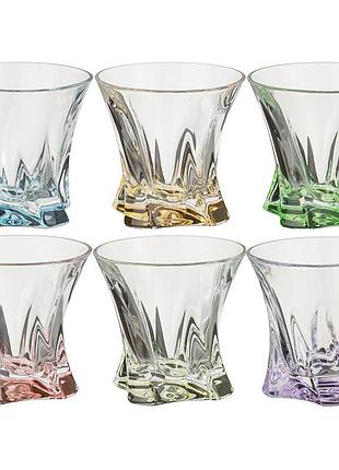Набір кольорових келихів для віскі bohemia cooper 320ml, 6шт/упак., 2ке54ac006/320s
