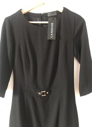 Плаття футляр чорного кольору lanidor brunello.оригінал.3 фото