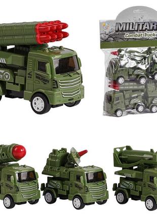 Набор игровых машинок спецтехники 4 штуки, 345-34a