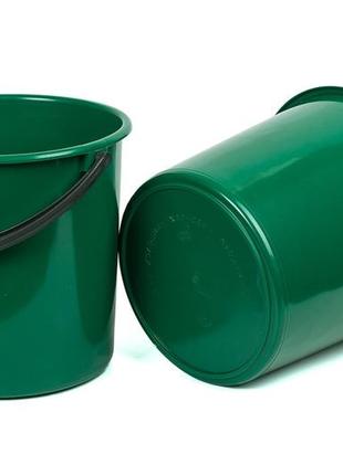 Ведро 10л хозяйственное 579 грамм, пластиковое цветное, v012