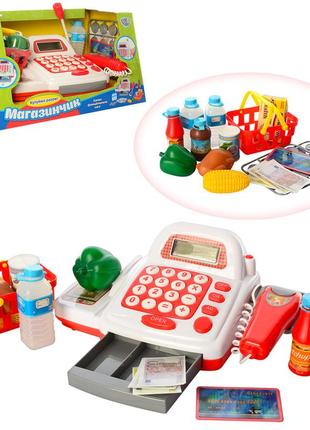 Касовий апарат, сканер, калькулятор, продукти, кошик, звук, світло, 7300