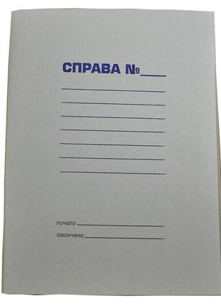 Папка картонна справа а4, картон 0,35 мм 10 шт. в упаковці, bm.3335