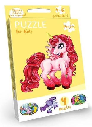 Puzzle для малюків (4 пазли), danko toys, pfk-10