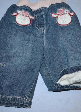Р. 62 см джинсы на подкладке #осіньдобра6 фото