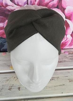 Повязка чалма с искуственной замши