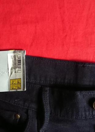 Брендовые фирменные английские теплые зимние демисезонные демисезонные хлопковые брюки джинсы marks &amp; spencer, новые с бирками,размер 38/33.7 фото