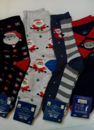 Махровые носки мужские новогодние упаковка оптом на новый год