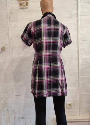 Натуральное платье рубашка ,2 кармашка,штрипки для ремешка2 фото