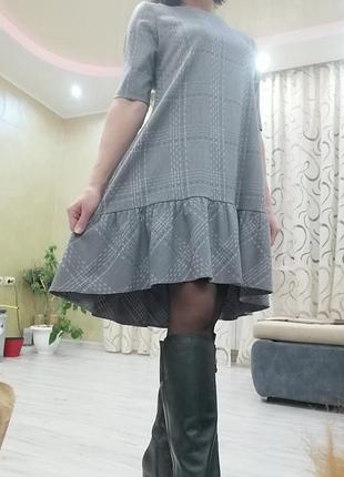 Платье серое 4