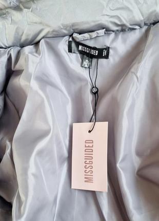 Новая серая теплая дутая куртка missguided7 фото