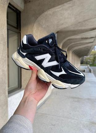 Женские кроссовки new balance 9060 black white 36-37-38-39-40-41
