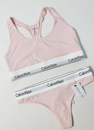 Calvin klein комплект нижнего белья  топ лифчик  трусики1 фото