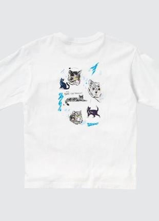 Женская футболка uniqlo из серии my life with animals3 фото