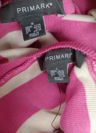 Вязаний топ в полоску primark футболка4 фото