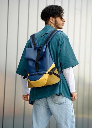 Мужской рюкзак sambag renedouble желто-голубой7 фото