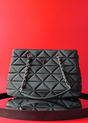 Сумка в стиле prada milano black3 фото