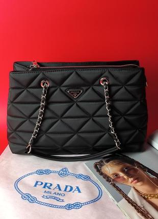 Сумка в стиле prada milano black4 фото