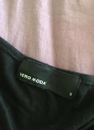 Черное платье на одно плече vero moda4 фото