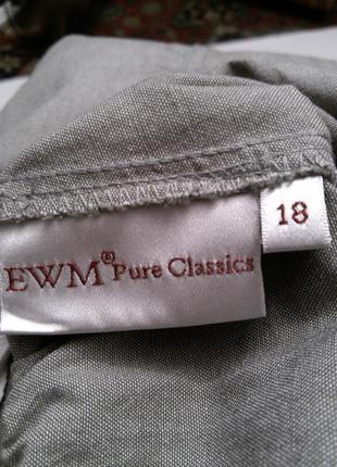 Летняя,100% хлопок,юбка-трапеция,с вышивкой и карманами,бохо,большого размера,ewm pure8 фото