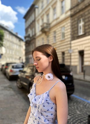 Подвеска с цветком (чокер)