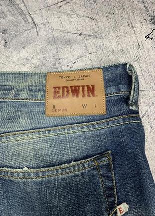 Круті красиві чоловічі джинси edwin оригінал новинка японський денім4 фото