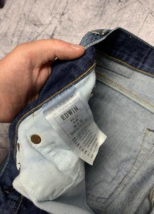 Круті красиві чоловічі джинси edwin оригінал новинка японський денім8 фото