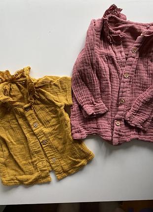 Муслиновая кофточка рубашка рубашка рубашка3 фото