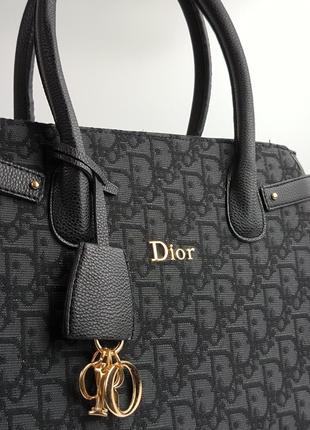 Сумка в стиле christian dior large bag black2 фото