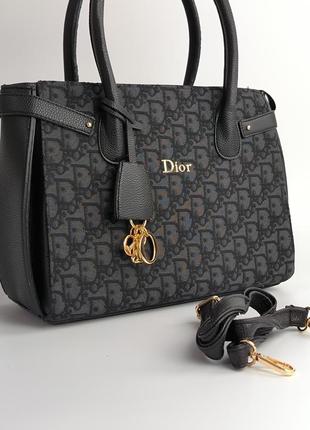 Сумка в стиле christian dior large bag black9 фото