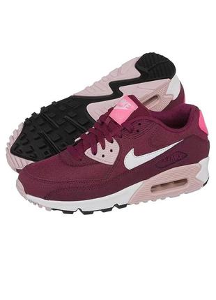 Кроссовки женские nike magnolia air max 90 essential bordo/red