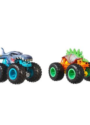 Машинка hot wheels monster truck динозаври motosaurus mega wrex хот вілс монстер трак
