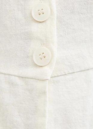 Zara льняная блуза топ2 фото