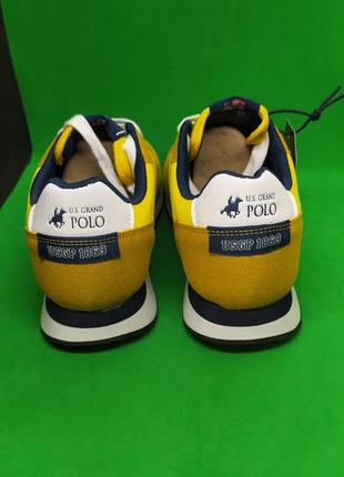 Желтые мужские кроссовки u.s grand polo willy оригинал5 фото