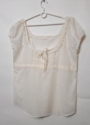 Натуральная романтичная блузочка 16 размера.9 фото