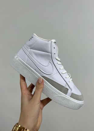 Кросівки nike blazer high platform white.