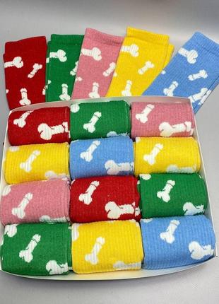 Подарочные высокие прикольные женские носки с 