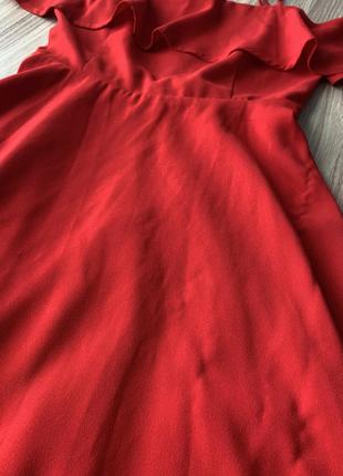 Червоне коротке яскраве плаття / сукня5 фото