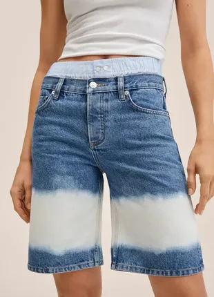 Женские джинсовые шорты бермуды в стиле тай дай2 фото