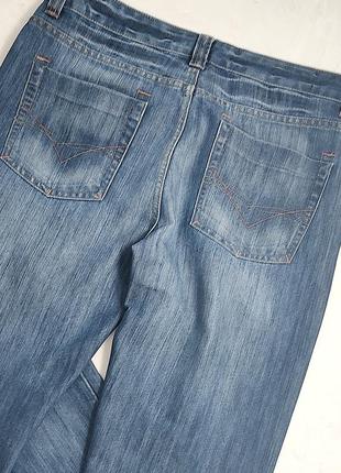 Прямі джинси з щільного деніму з ефектом легкої потертості3 фото