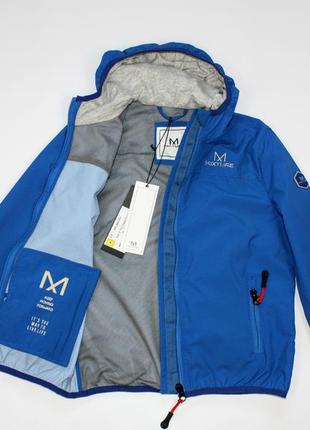 Куртка ветровка для мальчика mixture италия непромокаемая синяя 7-9 лет6 фото