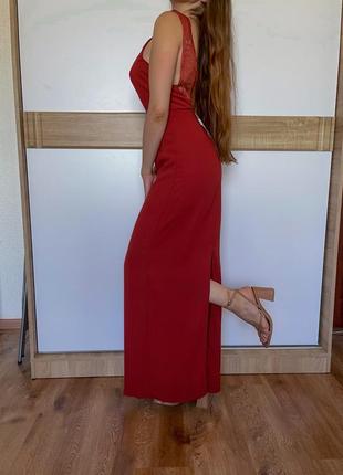 Платье макси с открытой спиной