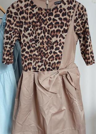 Коротке платт, леопардове плаття, сукня