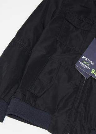 Куртка ветровка mixture италия харрингтон темно-синяя 7-9лет5 фото